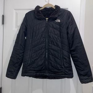 The North Face Black Reversible Zipper Jacket, Women’s Small, EUC